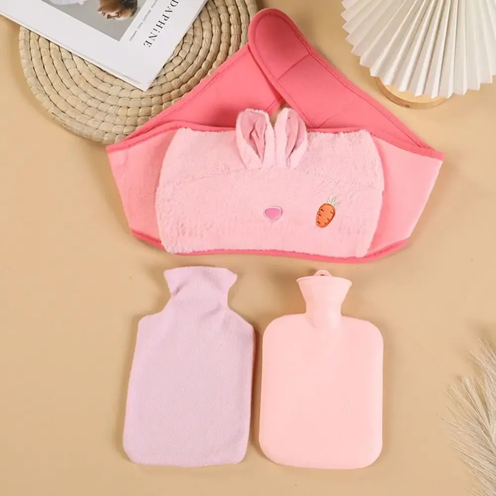 Pavoco Wärmekissen & -wickel 23 Niedlicher Wärmflaschengürtel für Kinder weich mit Plüschbezug ideal für kalte Tage