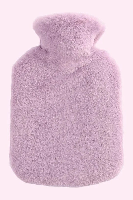 Pavoco Wärmekissen & -wickel Lila Kuschelige Wärmflaschenhülle für Unisex abnehmbar kältebeständig aus Plüsch 2L