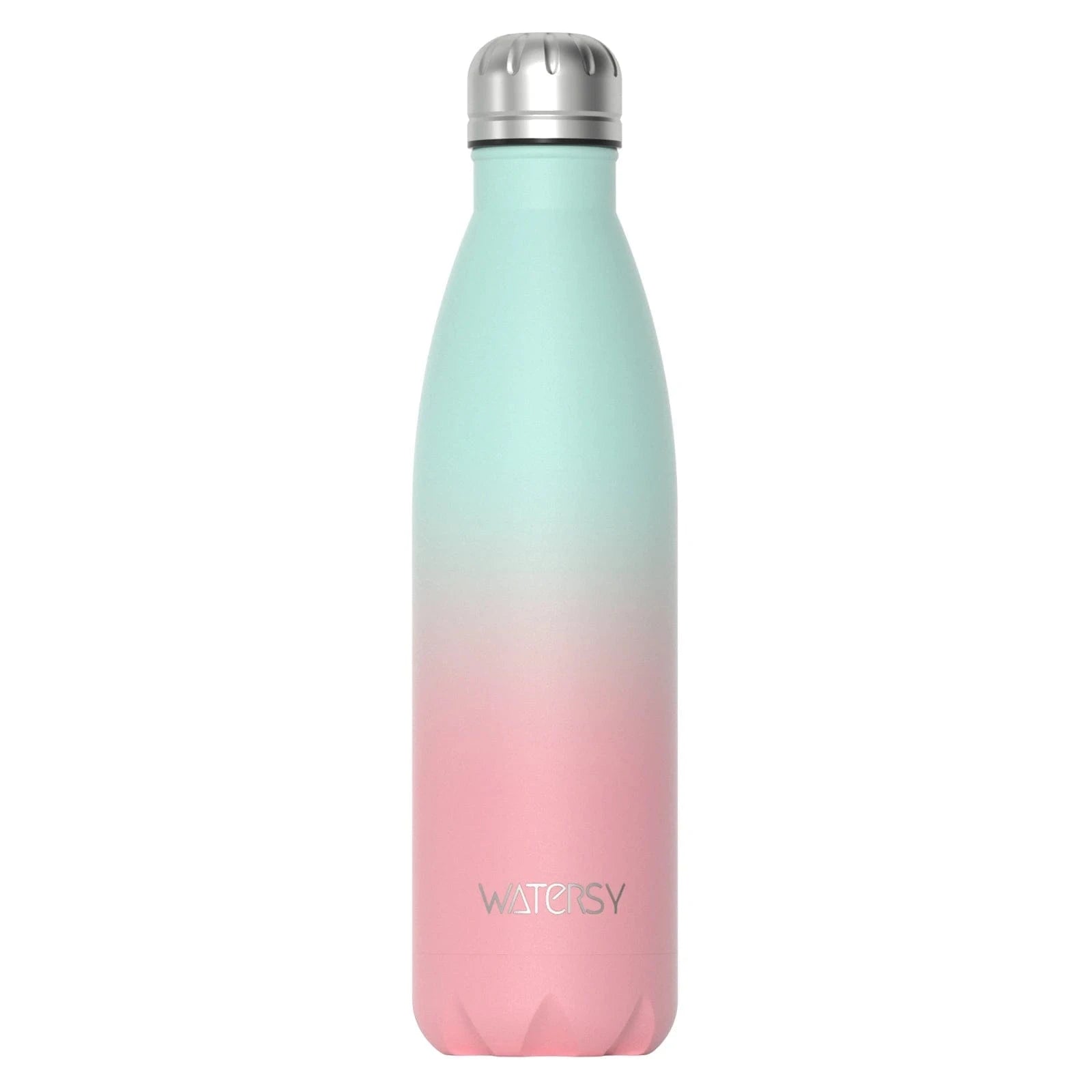 Pavoco Wasserflaschen 500ml / Blau-Rosa-Gradient Isolierte Edelstahl Thermosflasche für Unisex 500 ml doppelwandig auslaufsicher langlebig