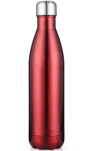 Pavoco Wasserflaschen 500ML / Rot Isolierte Edelstahl Trinkflasche für Unisex doppelwandig BPA-frei für Sport und Freizeit