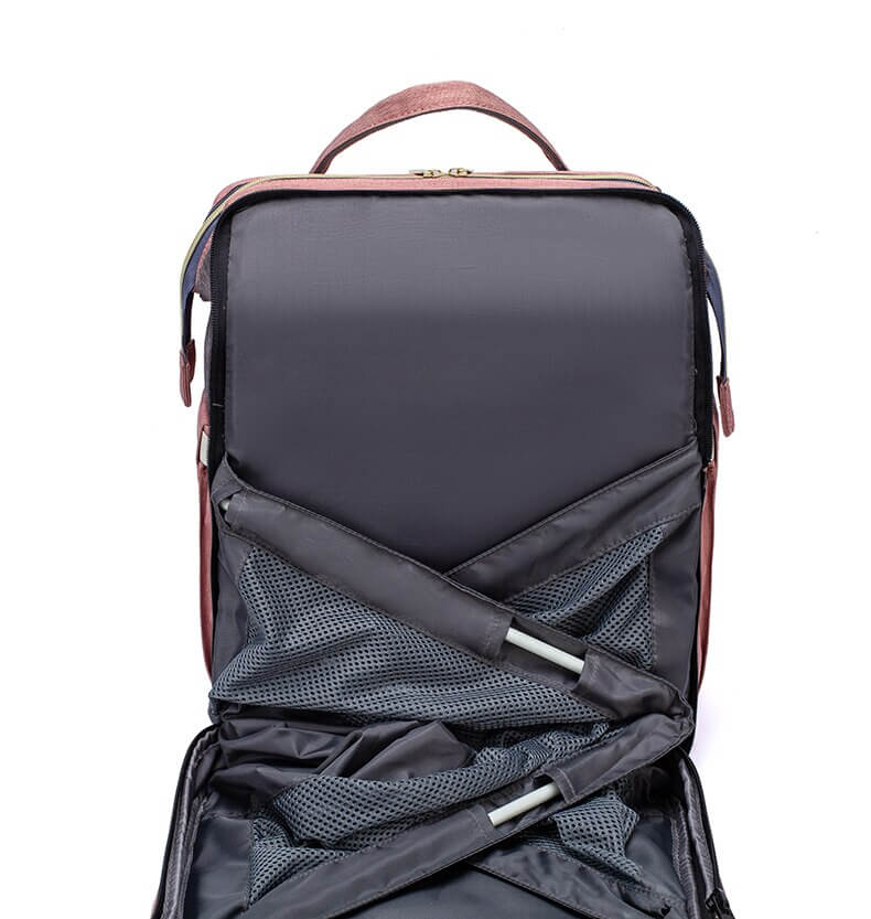 Pavoco Windeltaschen Multifunktionaler Rucksack für Eltern tragbares Babybett Wickeltasche wasserdicht