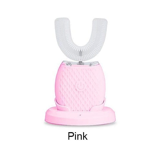 Pavoco Zahnbürsten & Zubehör Rosa Zahnbürste Effizienter Zahnreiniger für Erwachsene U-förmig mit Blaulichttechnologie schnell reinigend