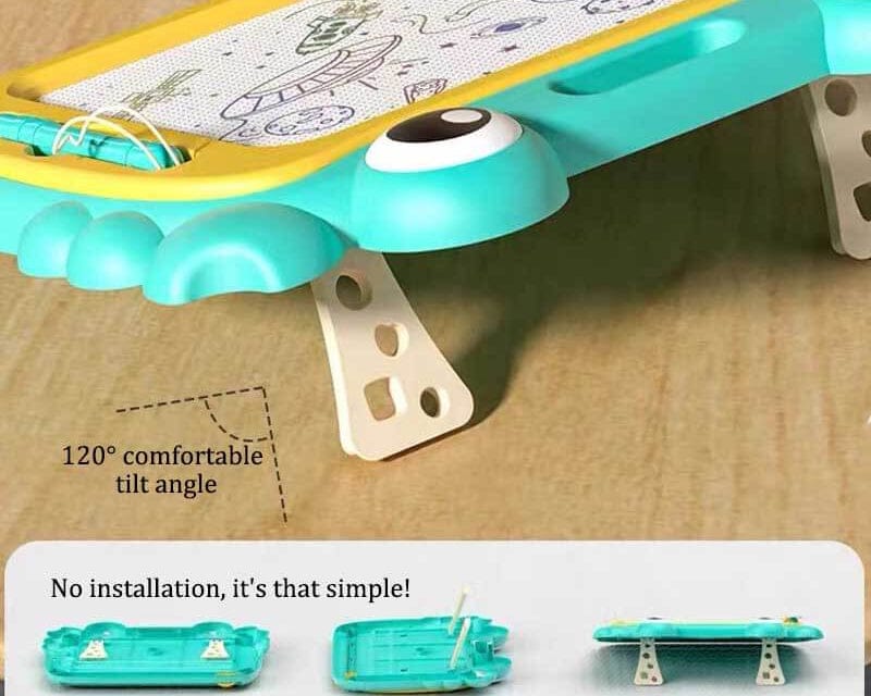 Pavoco Zeichen- und Malutensilien Buntes Magnetisches Zeichenbrett für Kinder kreativ sicher vielseitig mit Zubehör