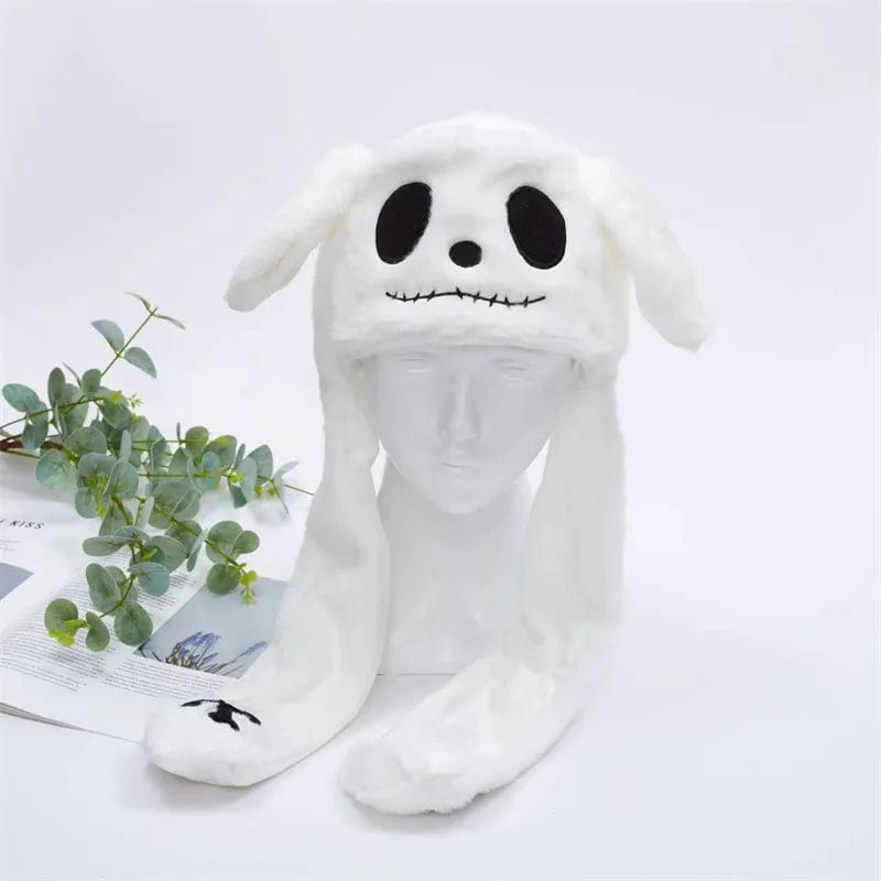 Lustiger Winterhut für Unisex mit beweglichen Ohren und Plüschmaterial 52