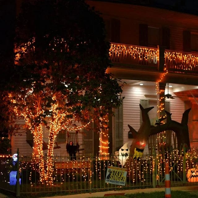 Pavoco Außenbeleuchtung Magische Solar-Lichterkette für Außenbereich 200 LEDs wetterfest dekorativ