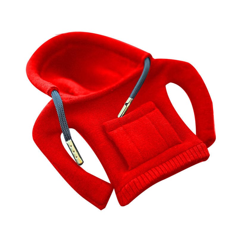 Pavoco Autozubehör Rot Stylische Schalthebelhülle für Autofahrer aus Baumwolle atmungsaktiv langlebig