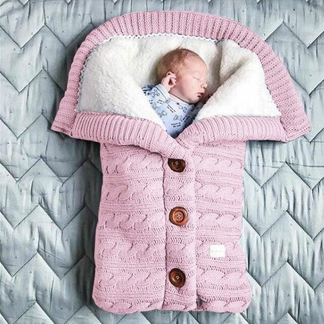 Pavoco Baby-Schlafsäcke Rosa Kuscheliger Babyschlafsack für Neugeborene weich atmungsaktiv Winter geeignet