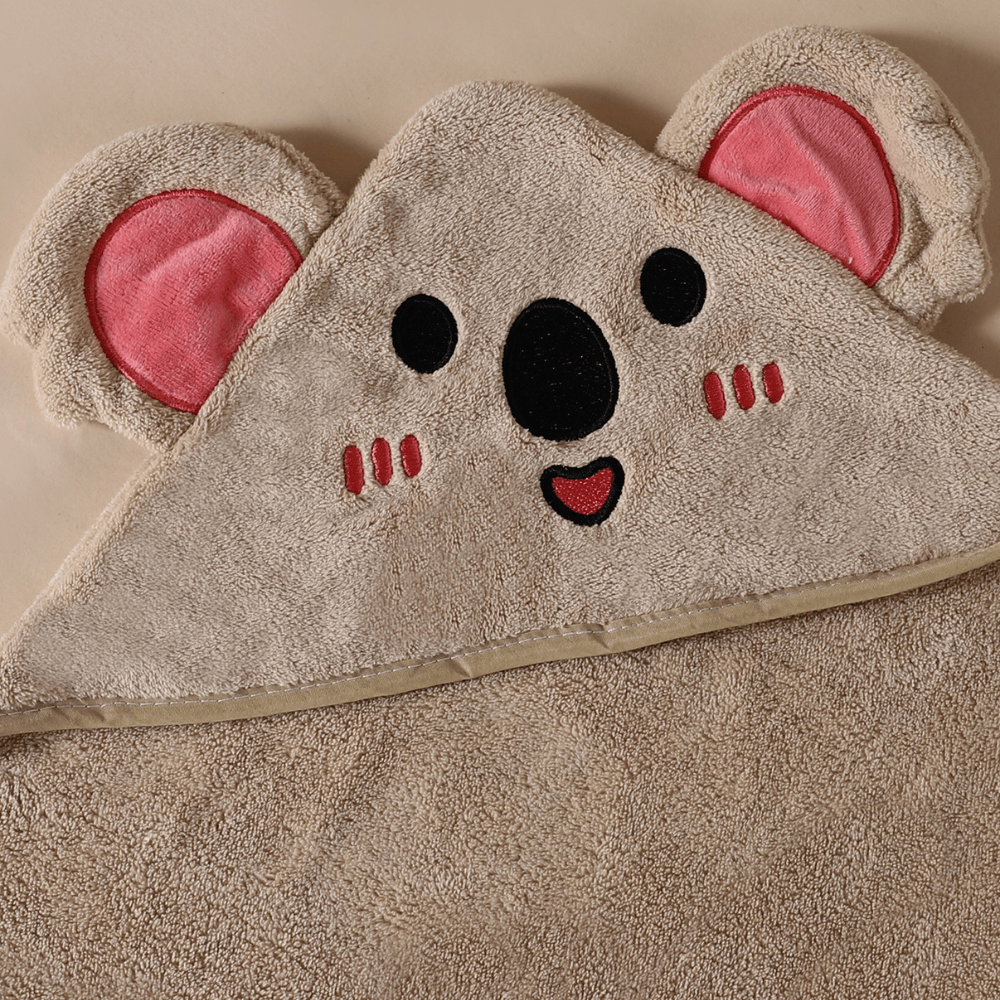 Pavoco Babybadewaren Weicher Baby-Badeumhang mit Kapuze für Kleinkinder atmungsaktiv saugfähig