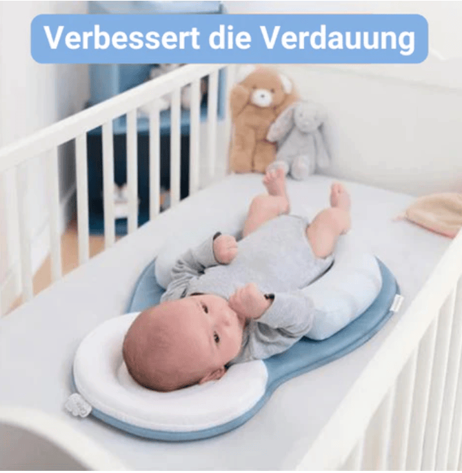 Pavoco Babybetten Blau Atmungsaktives Babybett für Säuglinge verstellbar tragbar sicher bis 12 Monate