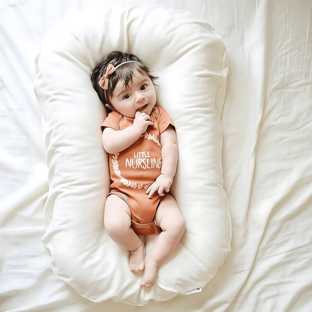 Pavoco Babybettwäsche Ergonomisches Babykissen für Neugeborene hypoallergen atmungsaktiv
