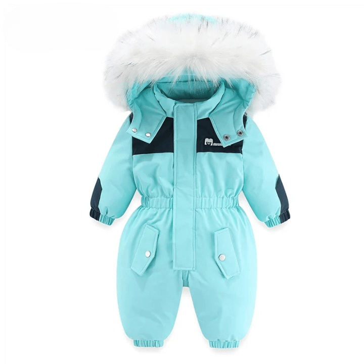 Pavoco Babykleidung Warmer Babyoverall für Kleinkinder wasserdicht mit Kapuze Winter leicht