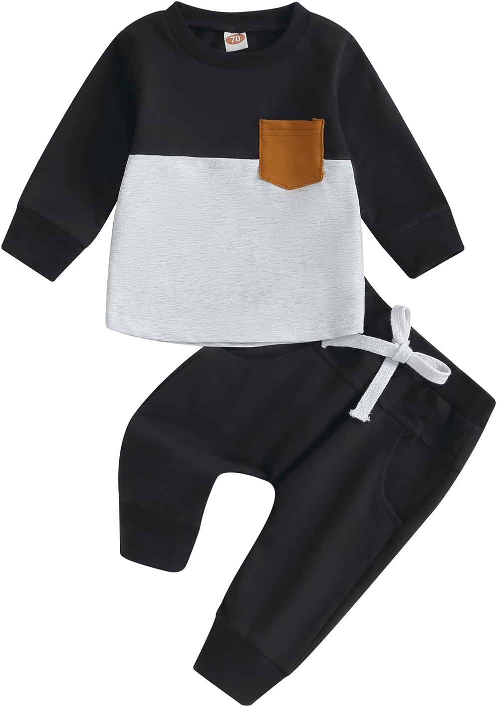 Pavoco Babykleidung Weiches Baby Jogger Set für Jungen Mädchen atmungsaktiv Herbst hochwertig Baumwolle