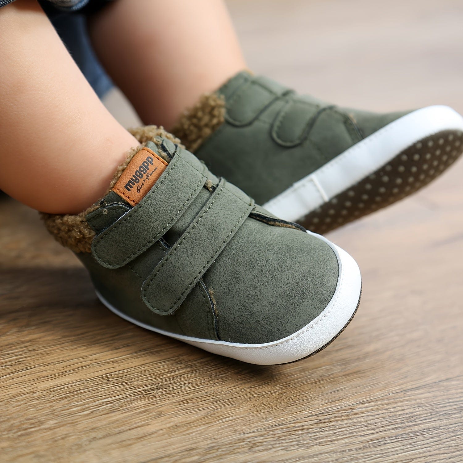 Pavoco Babyschuhe Kuschelige Babystiefel für Kinder warm Fleecefutter Winter mit Klettverschluss