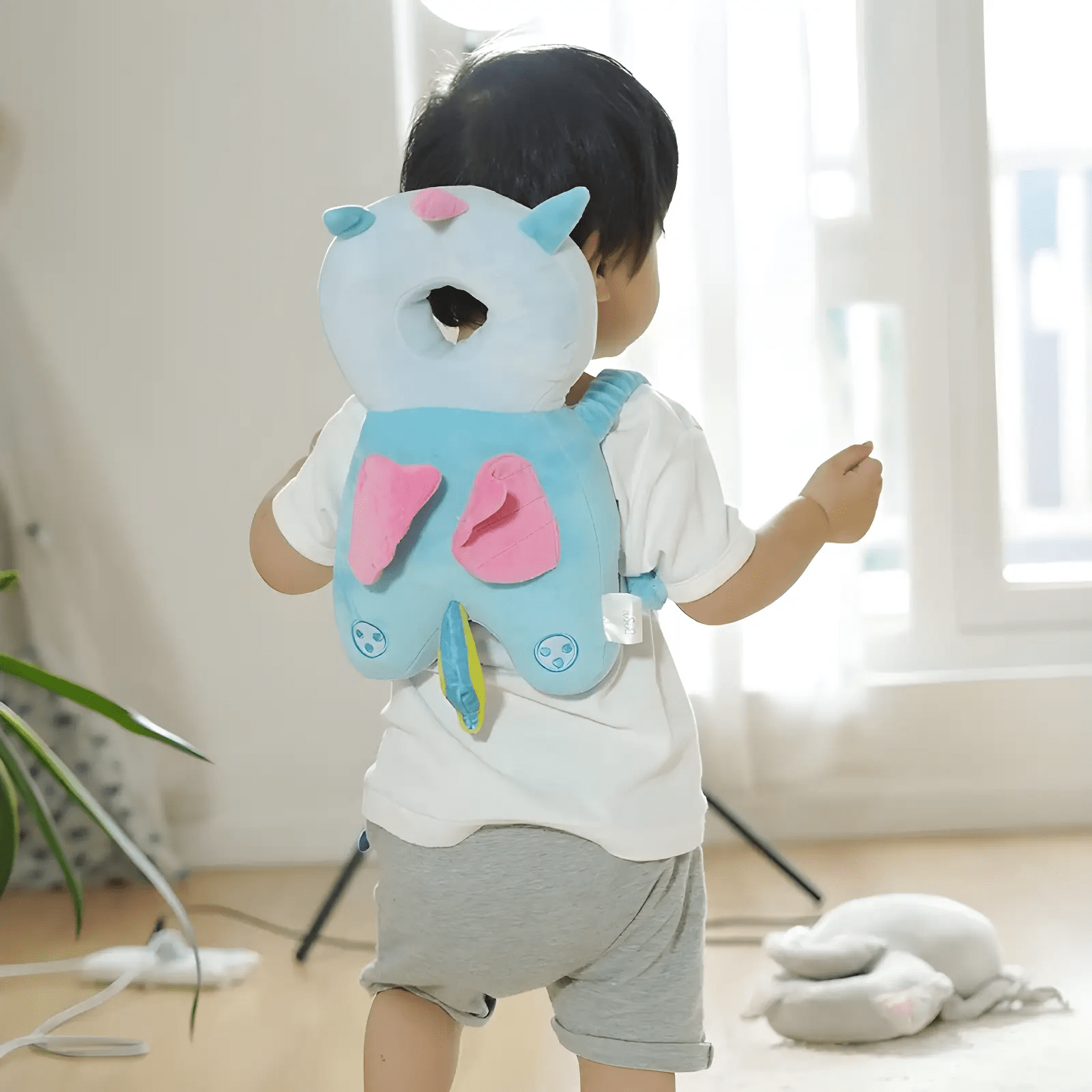Pavoco Babysicherheit & Gesundheit Einhorn Weicher Kopfschutz für Babys unisex atmungsaktiv verstellbar