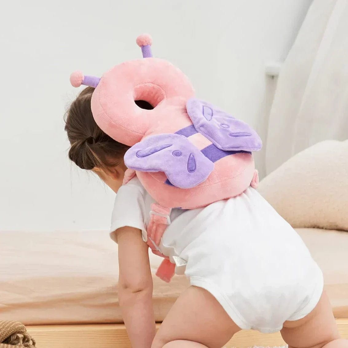 Pavoco Babysicherheit & Gesundheit Schmetterling Weicher Kopfschutz für Babys unisex atmungsaktiv verstellbar
