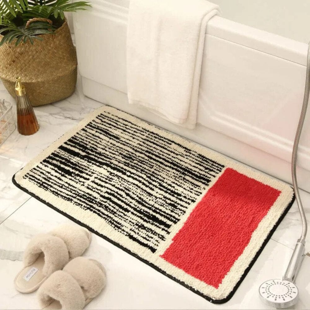 Pavoco Badematten Elegante Badematte für Badezimmer weich rutschfest handgefertigt