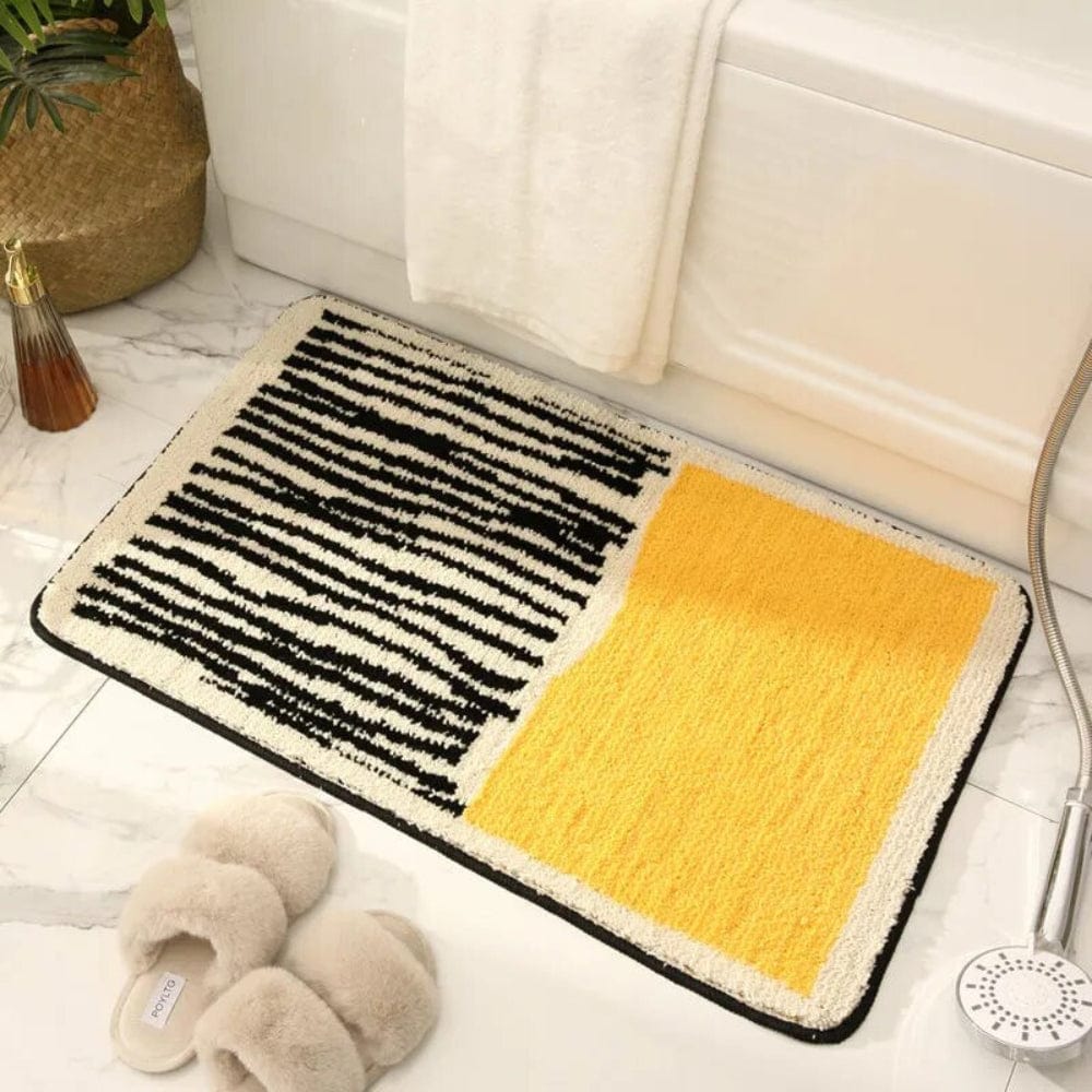 Pavoco Badematten Elegante Badematte für Badezimmer weich rutschfest handgefertigt