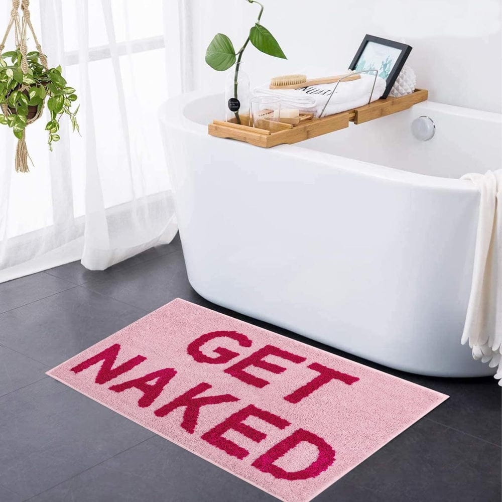 Pavoco Badematten Rosa Weiche Badematte für Unisex getuftet saugfähig pflegeleicht