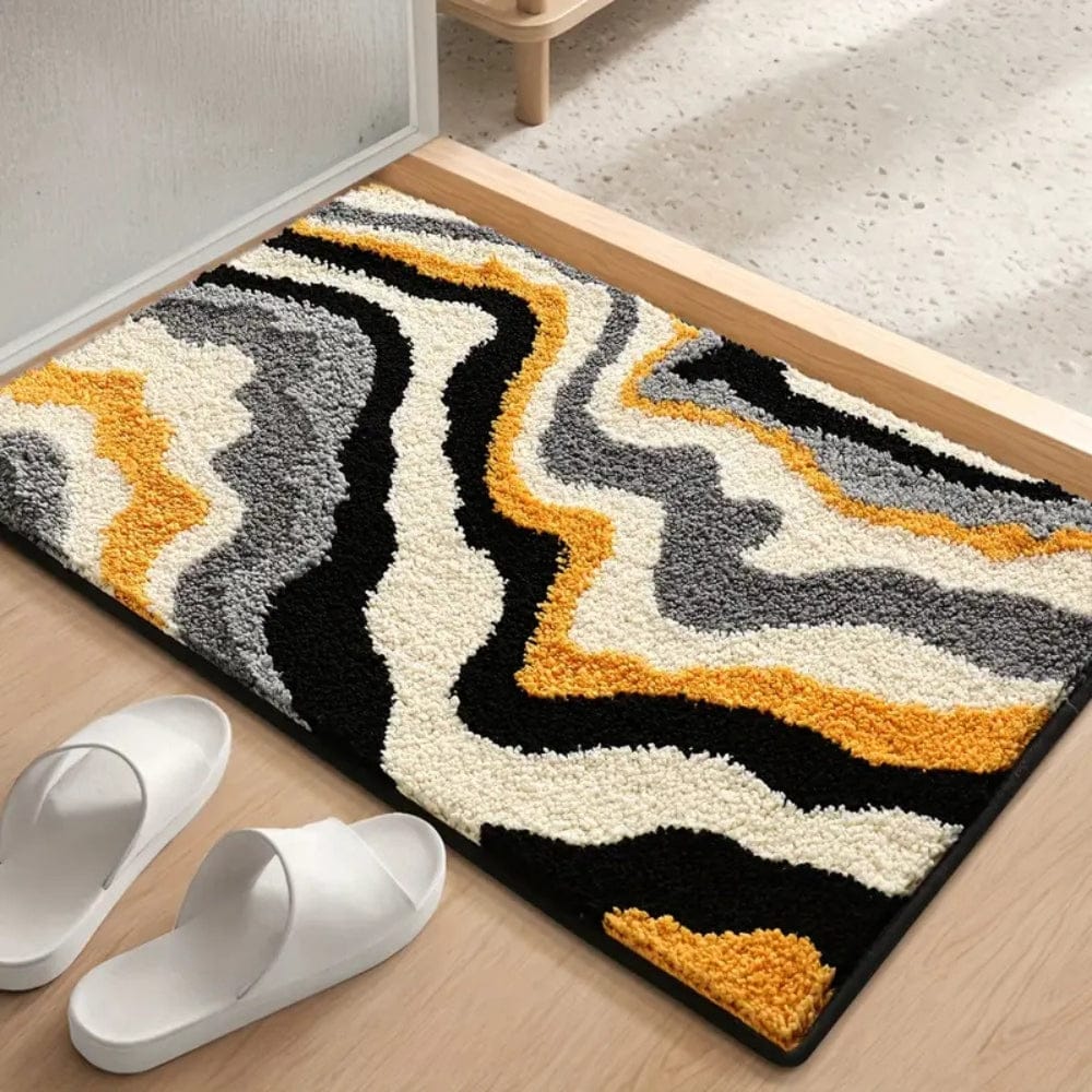 Pavoco Badematten Weiche Badematte für Unisex rutschfest saugfähig schnell trocknend Badezimmerteppich