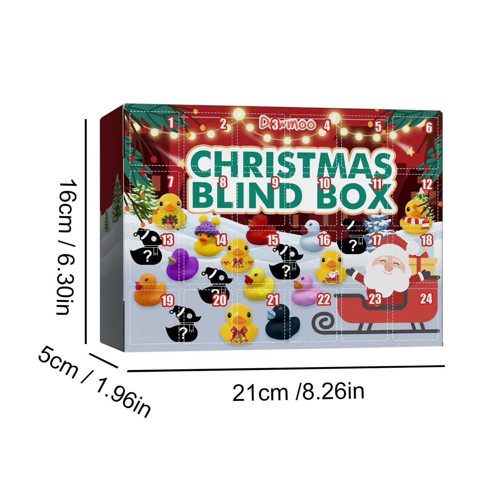 Pavoco Badespielzeug Default Fröhlicher Adventskalender für Kinder mit Badeentchen Weihnachten 2024