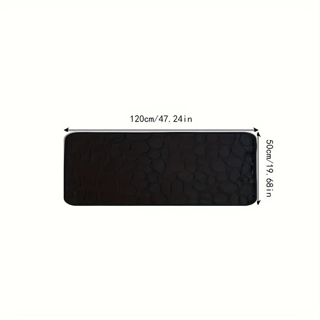 Pavoco Badezimmerteppiche & -matten Stilvolle Badematte für Unisex groß rutschfest weich Polyester Badezimmerteppich