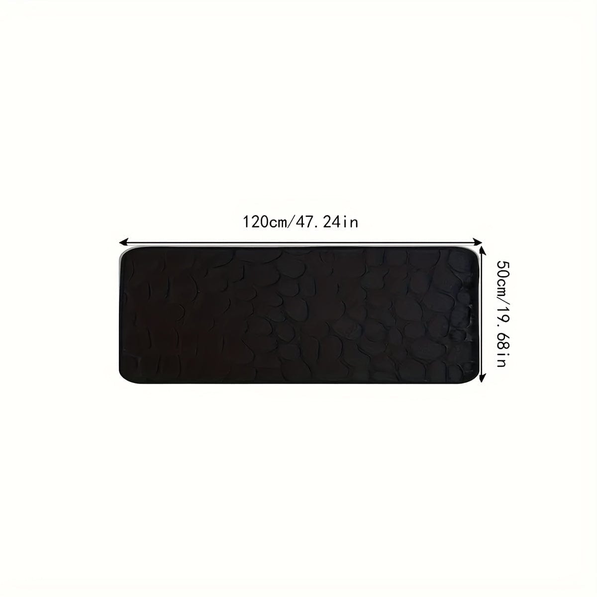 Pavoco Badezimmerteppiche & -matten Stilvolle Badematte für Unisex groß rutschfest weich Polyester Badezimmerteppich