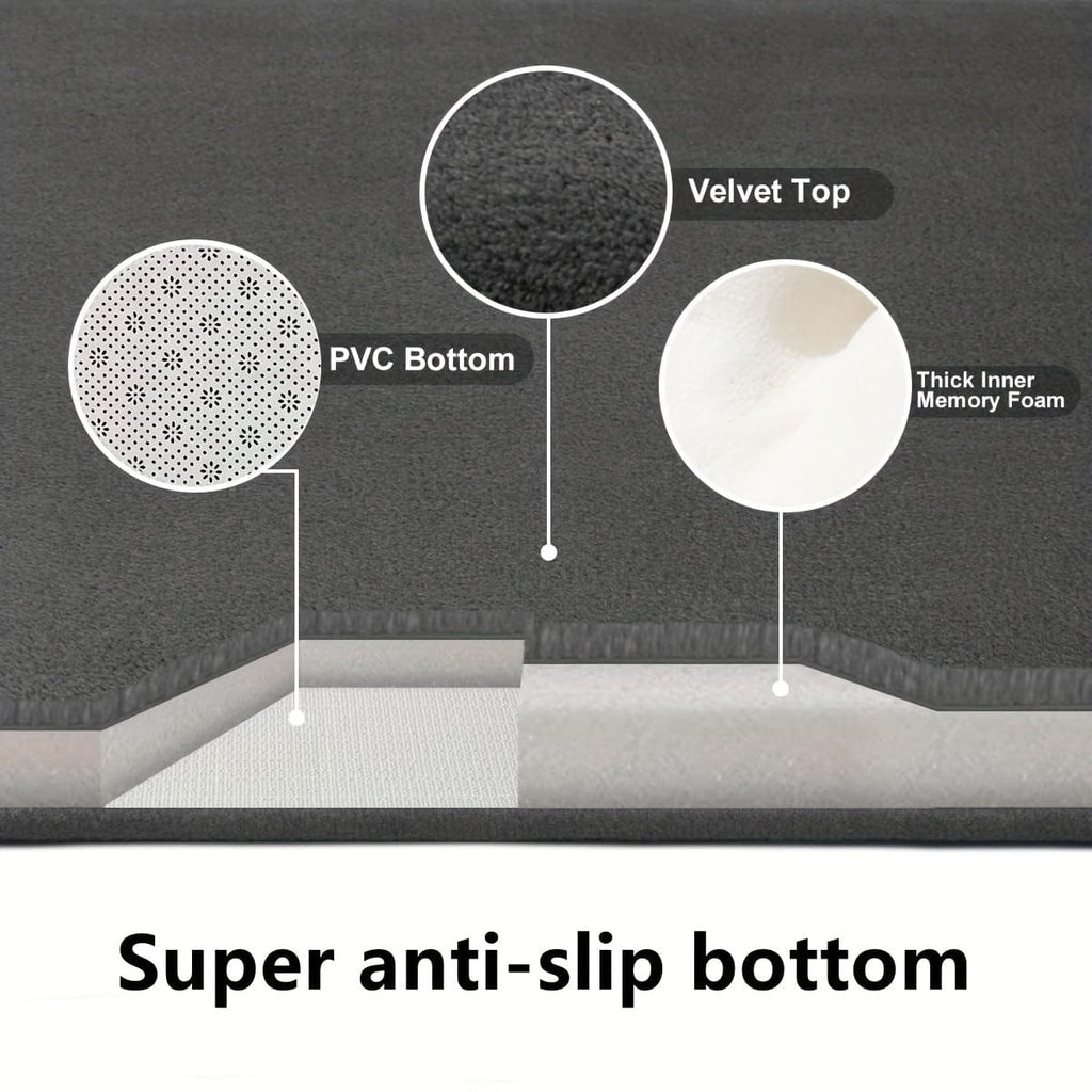 Pavoco Badezimmerteppiche & -matten Stilvolle Badematte für Unisex groß rutschfest weich Polyester Badezimmerteppich