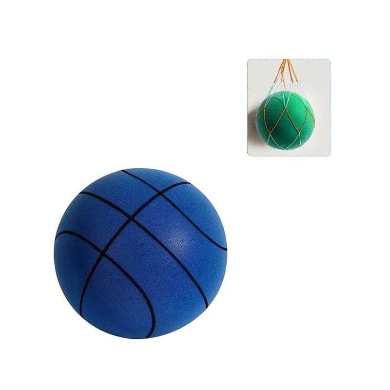 Pavoco Basketbälle 18 cm / Blau Geräuschloser Basketball für Kinder weich PU-Schaum Indoor