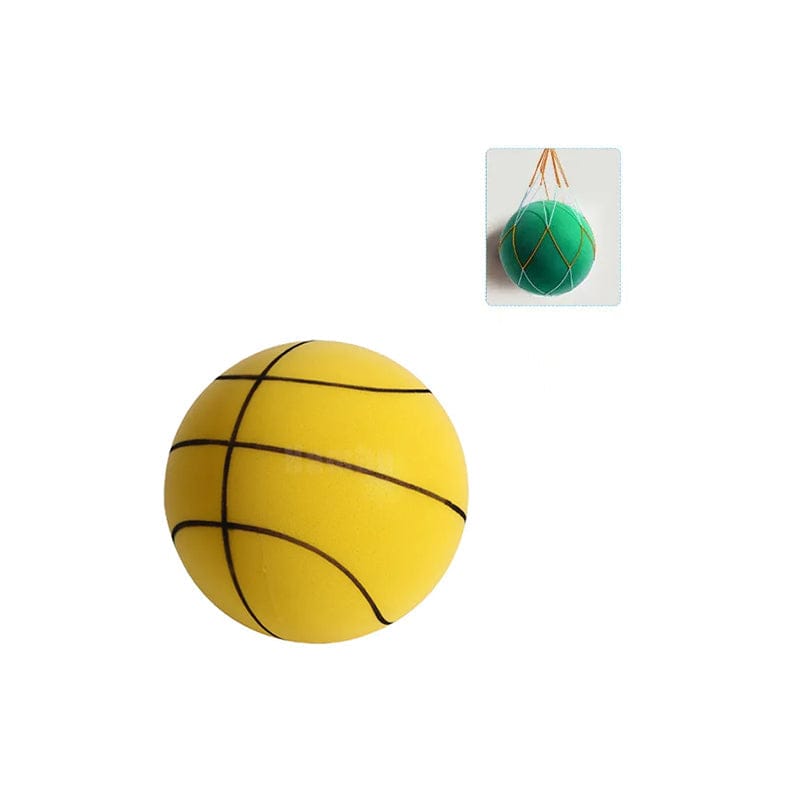 Pavoco Basketbälle 18 cm / Gelb Geräuschloser Basketball für Kinder weich PU-Schaum Indoor