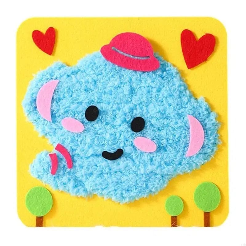 Pavoco Bastelbedarf & Werkzeuge Elefant Kreatives Bastelset für Kinder sicher lehrreich mit bunten Bastelsachen