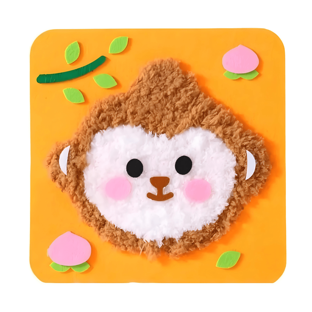 Pavoco Bastelbedarf & Werkzeuge Mono Kreatives Bastelset für Kinder sicher lehrreich mit bunten Bastelsachen