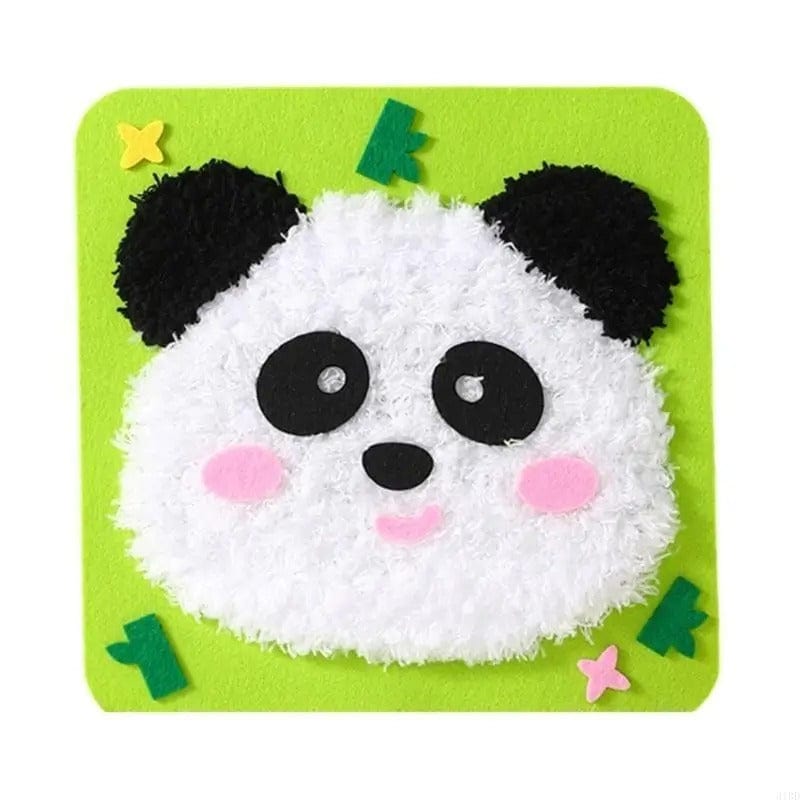 Pavoco Bastelbedarf & Werkzeuge Panda Kreatives Bastelset für Kinder sicher lehrreich mit bunten Bastelsachen