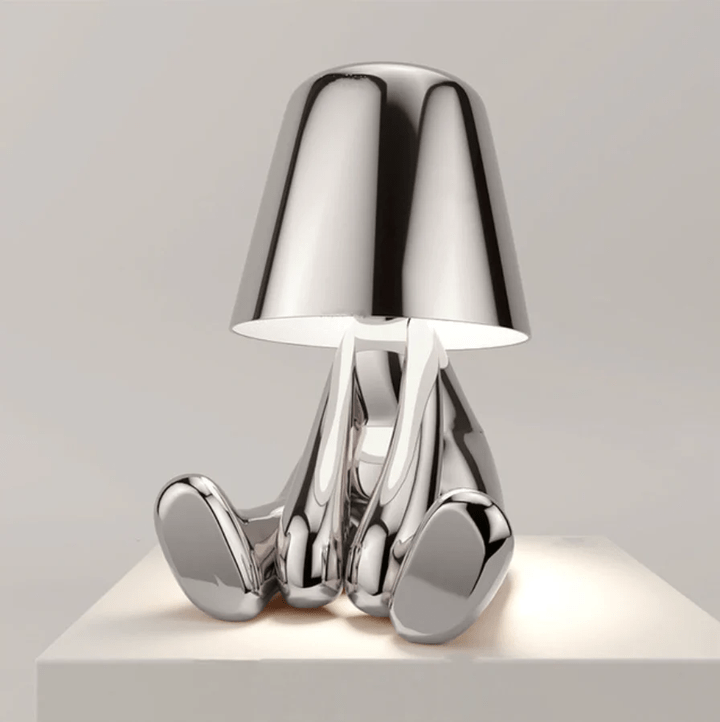 Pavoco Beleuchtung Silber / Entspannen Lumipose | dimmbare Tischlampe für Home modern