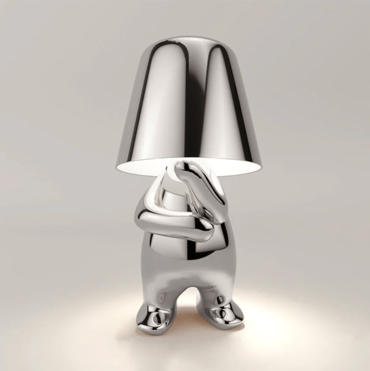 Pavoco Beleuchtung Silber / Nachdenken Lumipose | dimmbare Tischlampe für Home modern