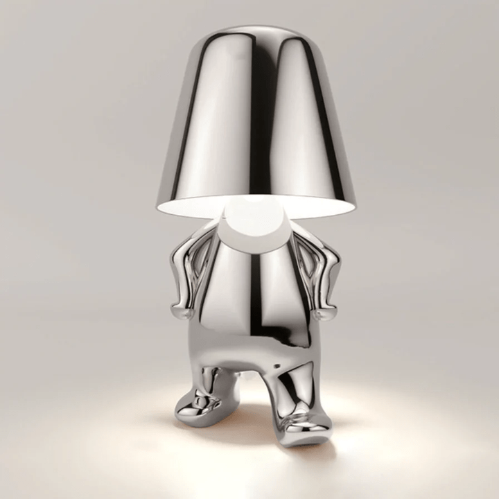 Pavoco Beleuchtung Silber / Stehen Lumipose | dimmbare Tischlampe für Home modern