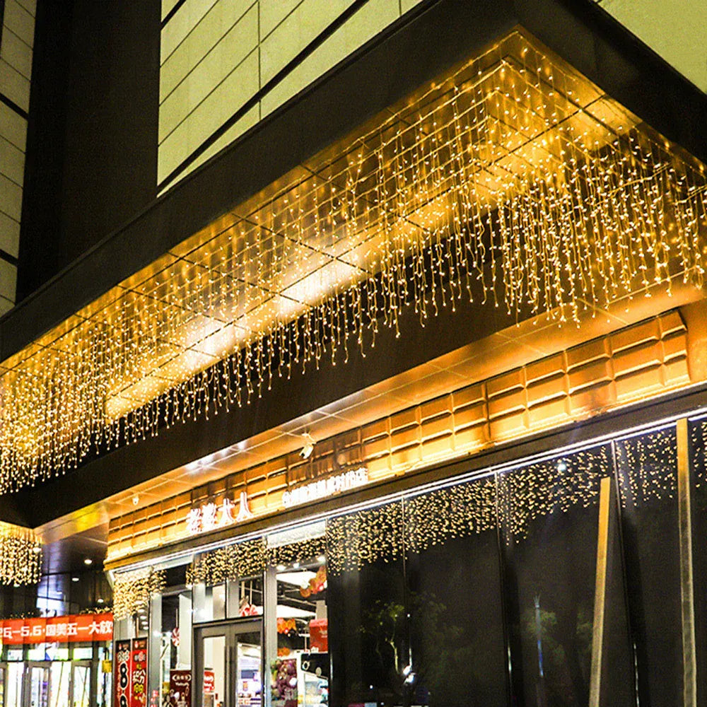 Pavoco Beleuchtung Warm mit Fernbedienung / EU-Stecker / 3.5M Wasserdichte LED Lichterkette für Außen warmweiß 3,5-40 m Weihnachtsbeleuchtung