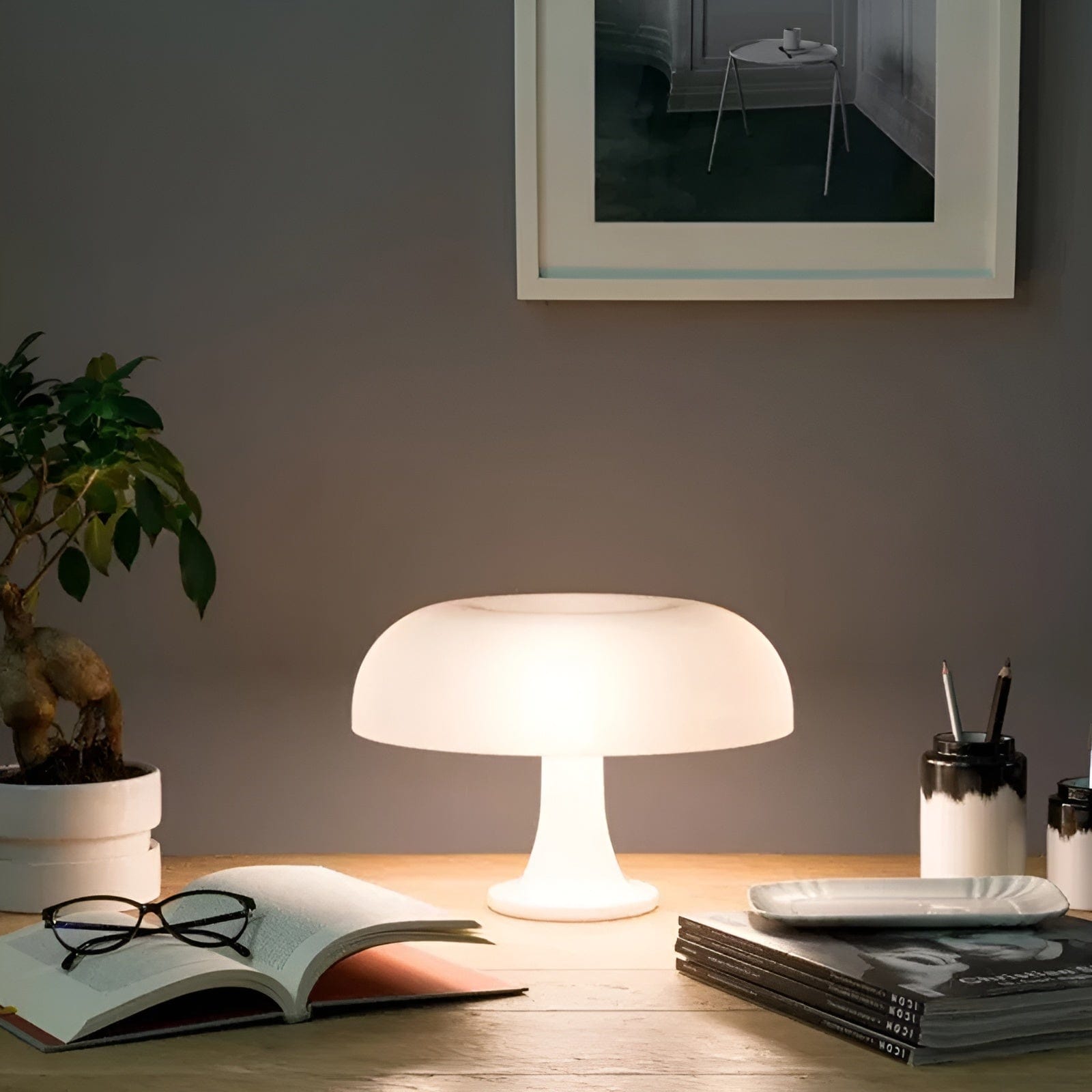 Pavoco Beleuchtung Weiß Maris | energiesparende Tischlampe für Home elegant