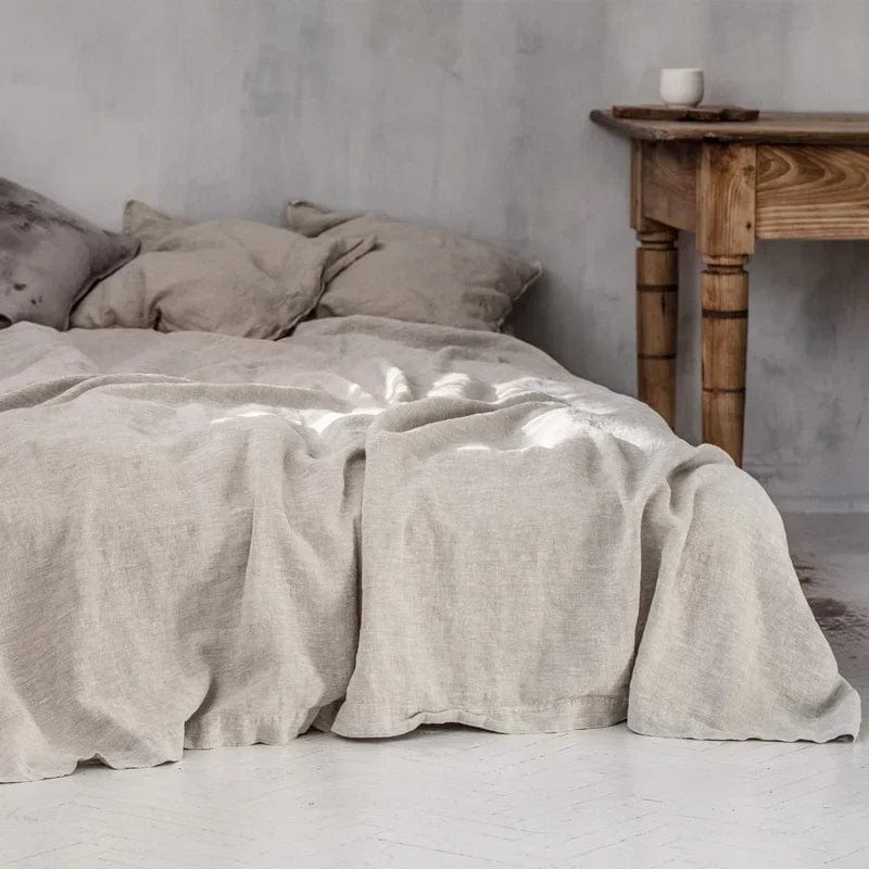 Pavoco Bettwäsche Atmungsaktives Bettlaken für Unisex aus 100% Leinen pflegeleicht temperaturregulierend