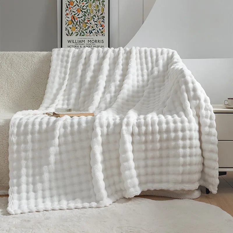 Pavoco Bettwäsche Khaki / 70x100cm Weiche Fleece Decke für Unisex warm atmungsaktiv modern 150x200 cm