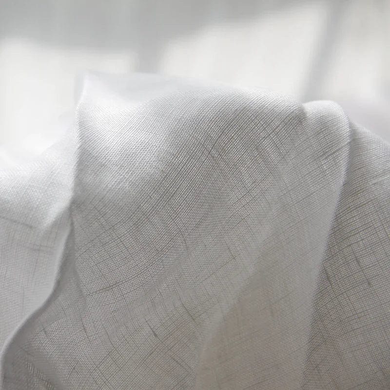 Pavoco Bettwäsche Weiß / 120x220cm Atmungsaktives Bettlaken für Unisex aus 100% Leinen pflegeleicht temperaturregulierend