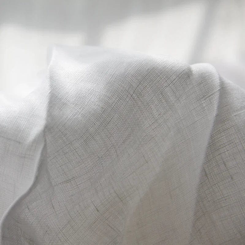 Pavoco Bettwäsche Weiß / 150x230cm Atmungsaktives Spannbettlaken für Unisex aus 100% Leinen pflegeleicht 200x200