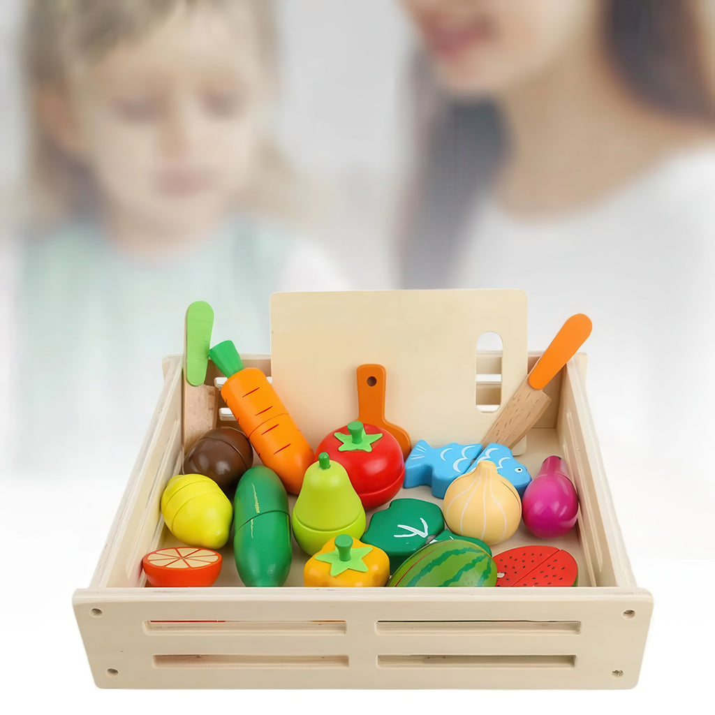Pavoco Bildungsspielzeug Default EcoBox | nachhaltige Obst- und Gemüsekiste für Kinder kreativ