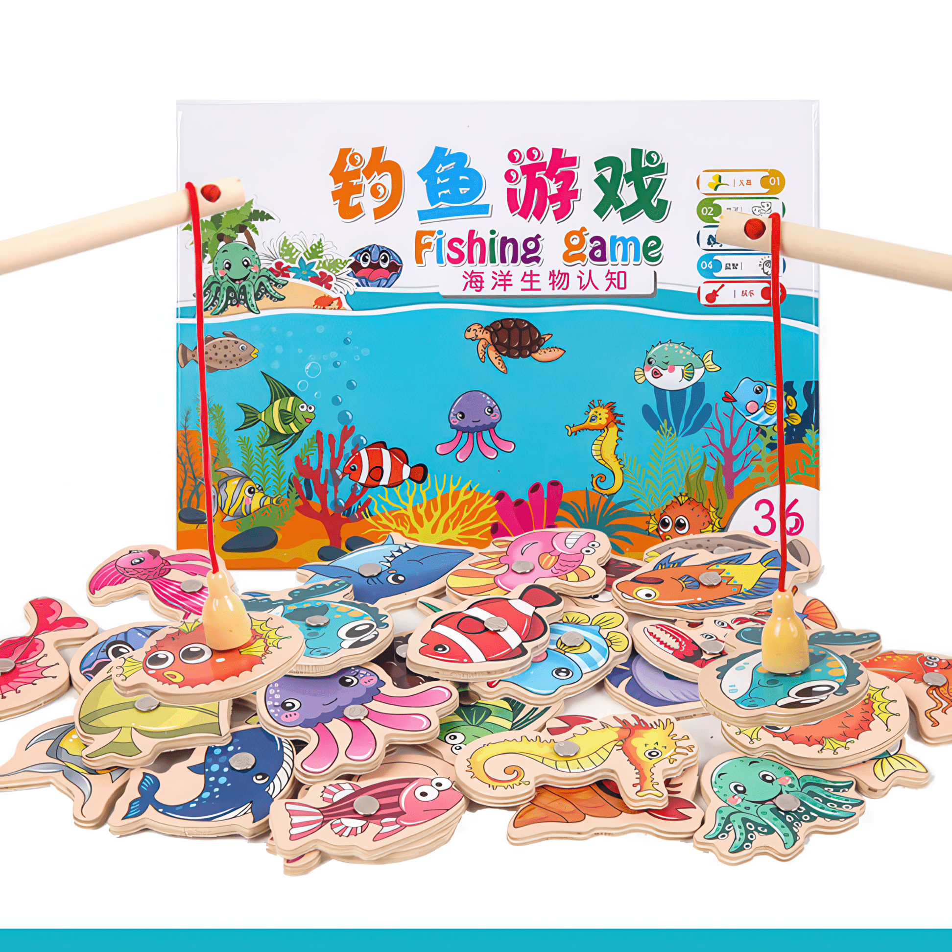 Pavoco Bildungsspielzeug Default Kira | kreatives Angelspiel für Kinder magnetisch