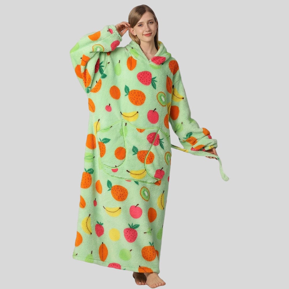 Pavoco Damen Sweatshirts Orangenfrucht Kuscheliges Oversize Sweatshirt für Damen warm mit Kapuze Winter