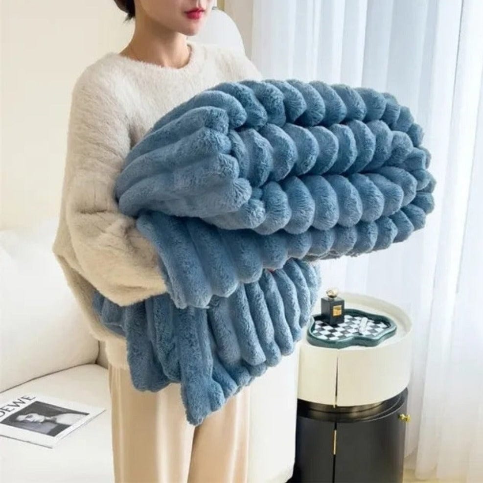 Pavoco Decken & Überwürfe 150x200cm / Ozeanblau Himmlische Kuscheldecke für Unisex ganzjährig atmungsaktiv Fleece vielseitig