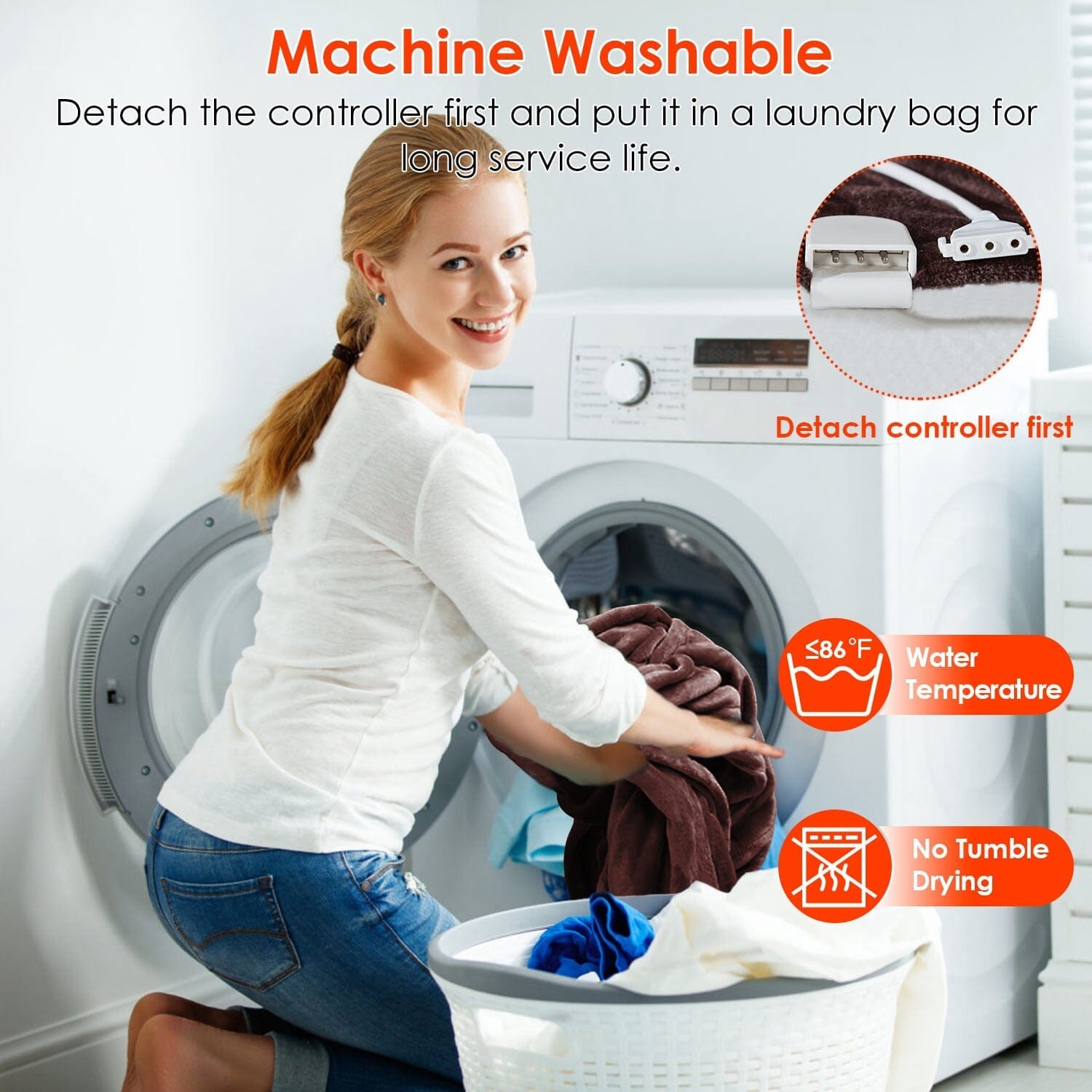 Pavoco Decken & Überwürfe Default Elektrische Flanelldecke für Unisex warm mit Timer und 6 Wärmepegeln