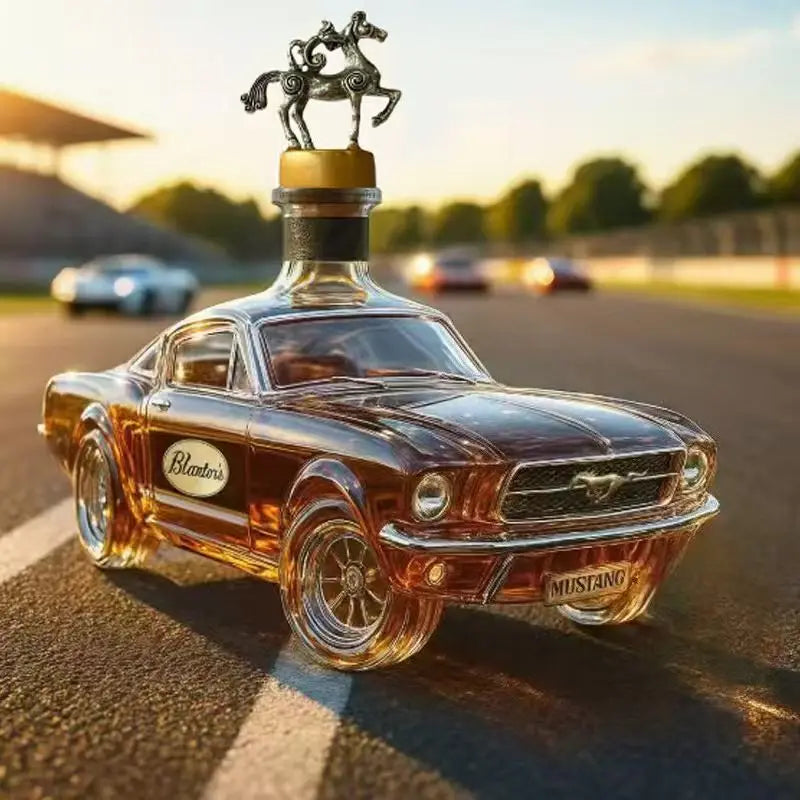 Pavoco Dekanter & Karaffen Default Kreative Whisky Flasche für Herren aus Borosilikatglas modern 300-400 ml