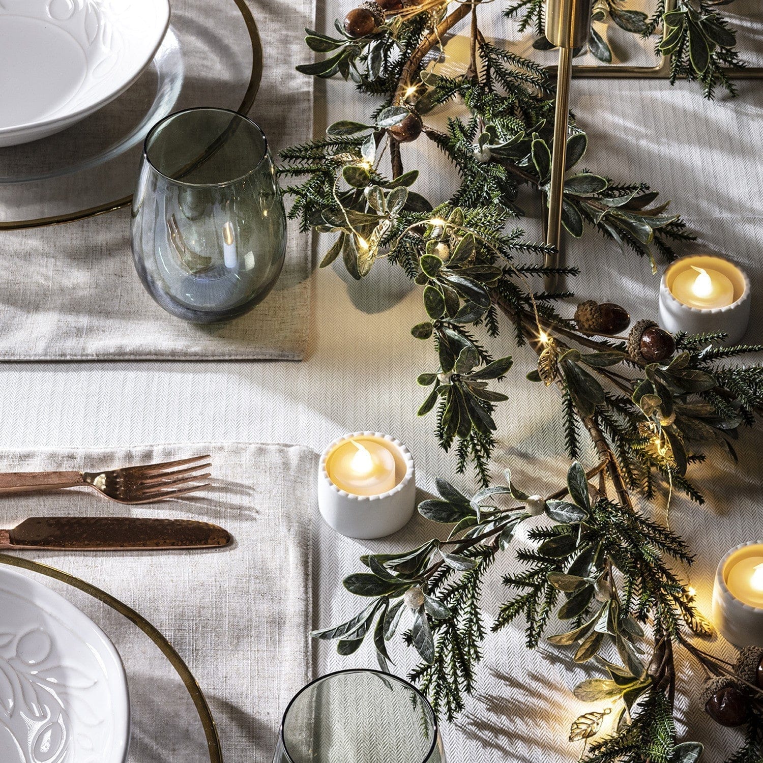 Pavoco Dekorative Beleuchtung Default Elegante LED Lichterkette für Unisex warmweiß flexibel festlich Weihnachtsbeleuchtung Außen