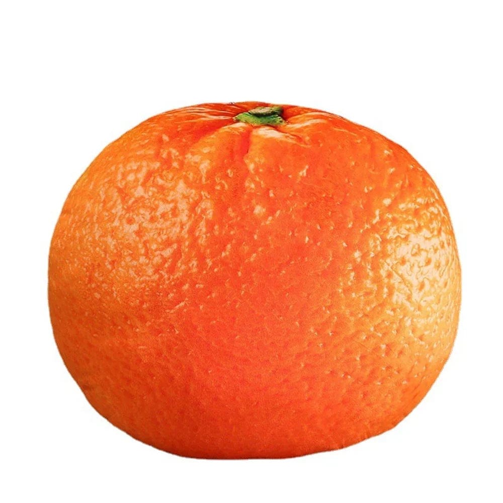 Pavoco Dekorative Kissen Orange Weiches Plüschkissen für Kinder und Erwachsene fruchtig dekorativ