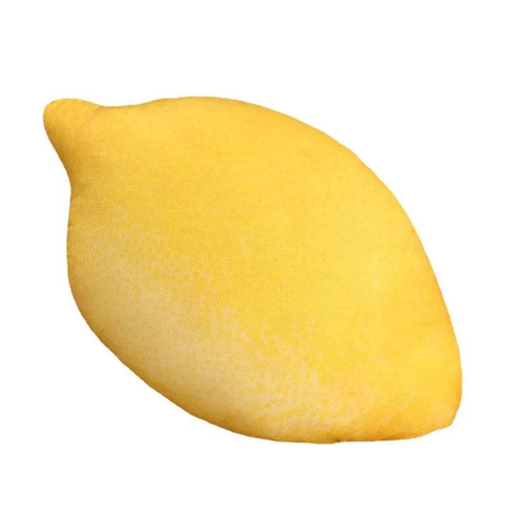 Pavoco Dekorative Kissen Zitrone Weiches Plüschkissen für Kinder und Erwachsene fruchtig dekorativ